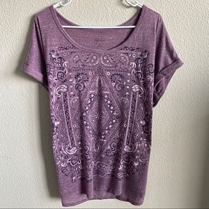 💜Like New💜 Style & Co. Diamond Embellished Tee